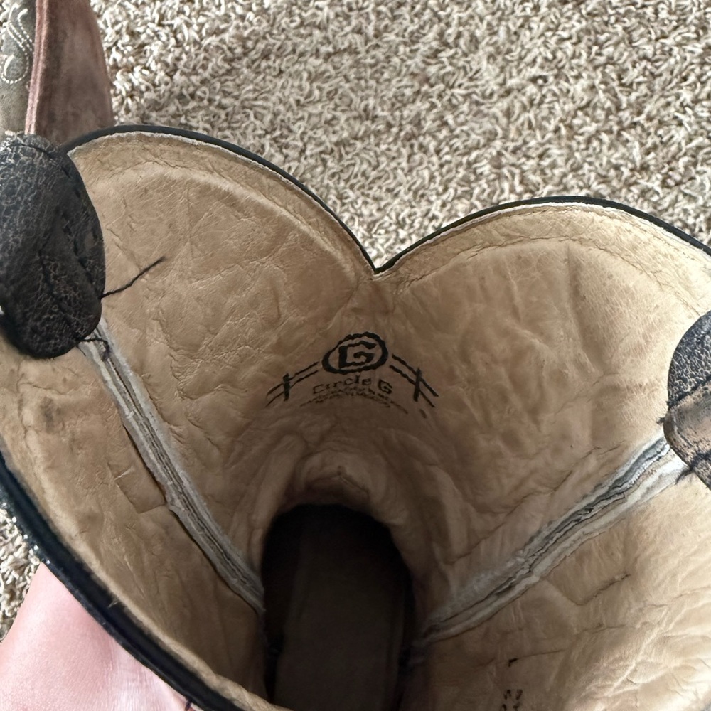 CIRCLE G SQUARE TOE WOMANS BOOT - Picture 7 of 8